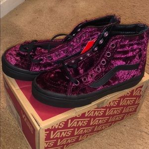 Kids High top Vans! Size 13.0 (Maroon and Black)